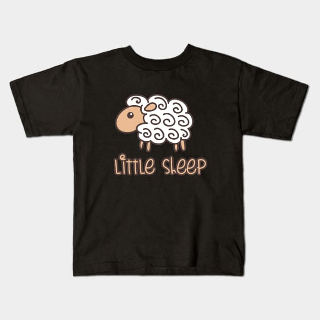 cute sheep - loving animals Kids T-Shirt by walterorlandi